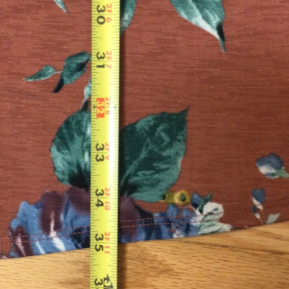 L Emerald terra cotta/brown florsl dress - Picture 11 of 13